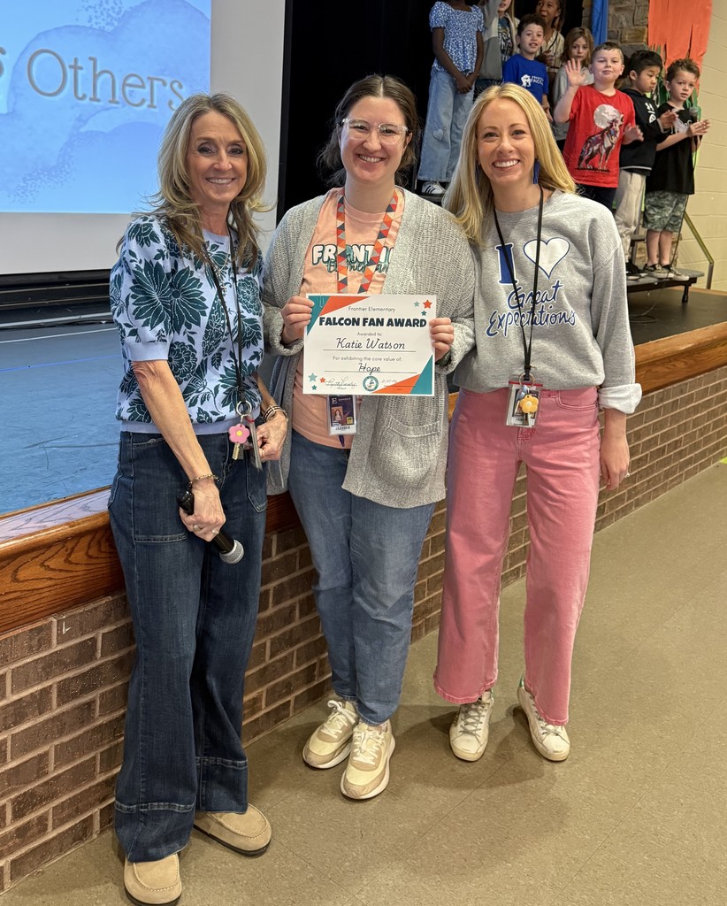 Falcon Fan Award Recipient with Principals
