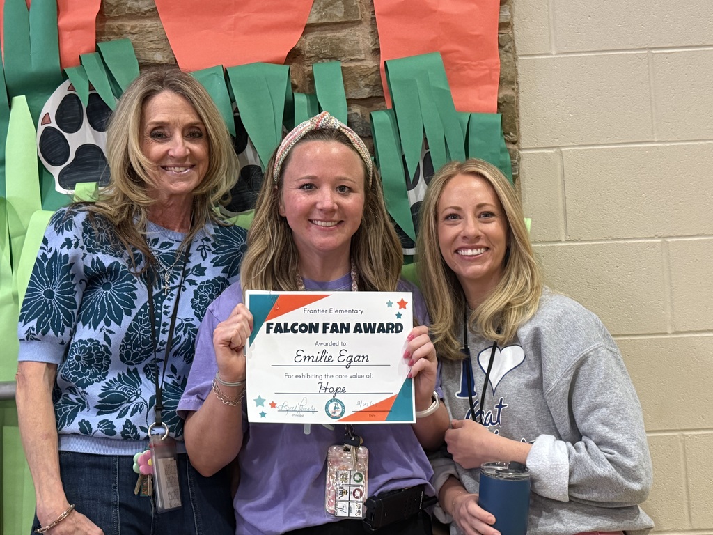 Falcon Fan Award Recipient with Principals