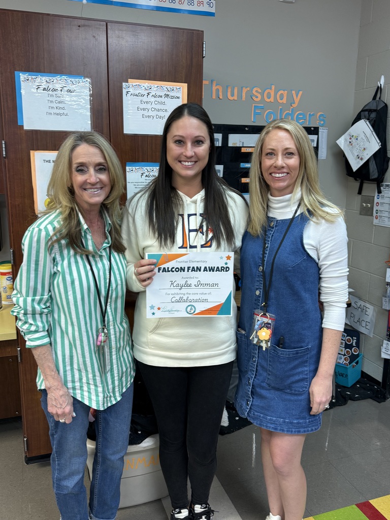 Falcon Fan Award Recipient with Principals