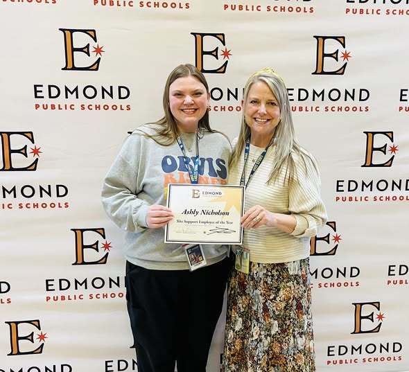 Miss Ashly was recognized at tonight’s EPS board meeting for being Orvis Risner’s Support Employee of the Year! We ❤️you, Miss Ashly!