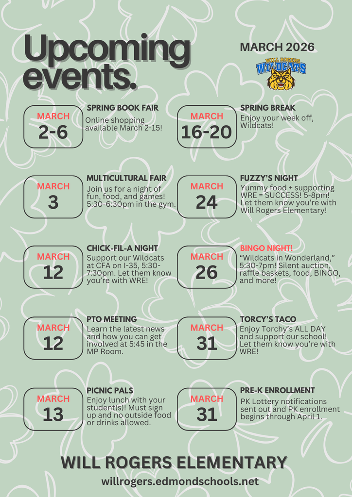 March Upcoming Events