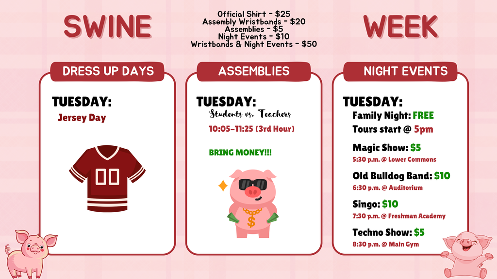 👕 Jersey Day + Family Night = the best Tuesday of the year! Rock your favorite jersey, then bring the whole family out for a night full of fun: ✨ Magic Show @ 5:30 | $5 🎵 Old Bulldog Band @ 6:30 | $10 🎶 Singo @ 7:30 | $10 💻 Techno Show @ 8:30 | $5 Tours start at 5 p.m. and Family Night entry is FREE 