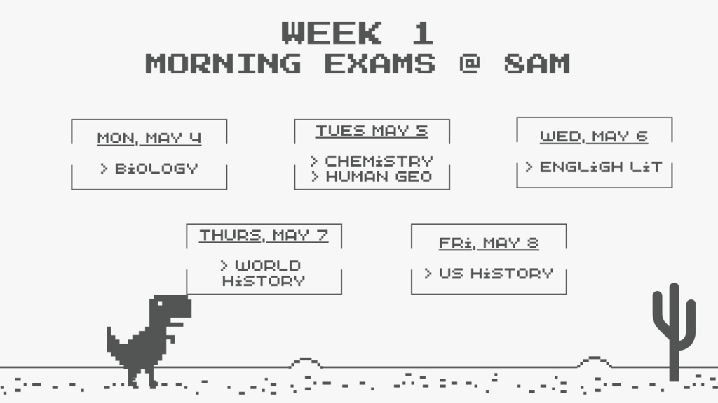 Week 1- 8am exams