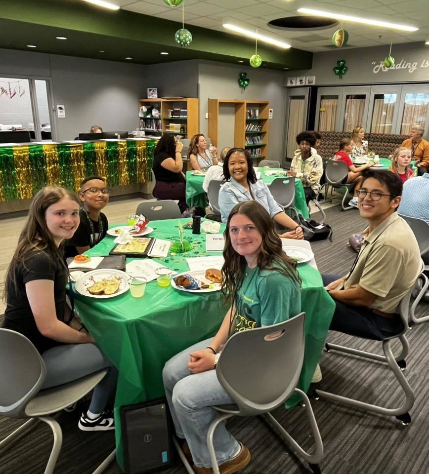 students with principal