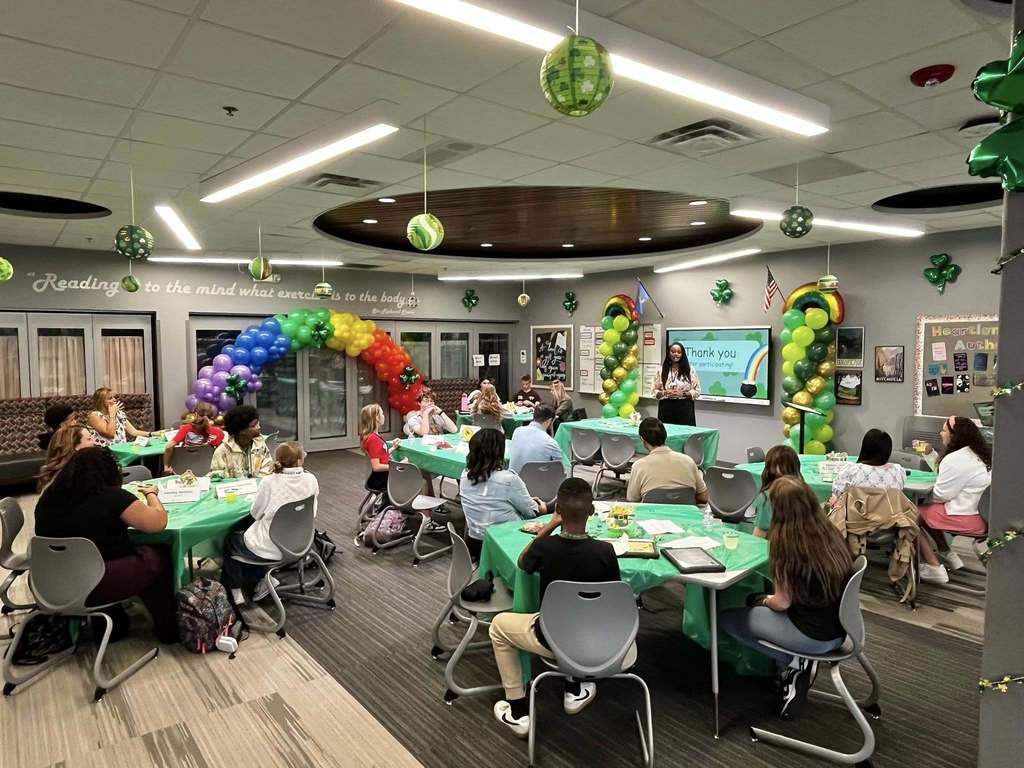 picture of everyone listening to speaker