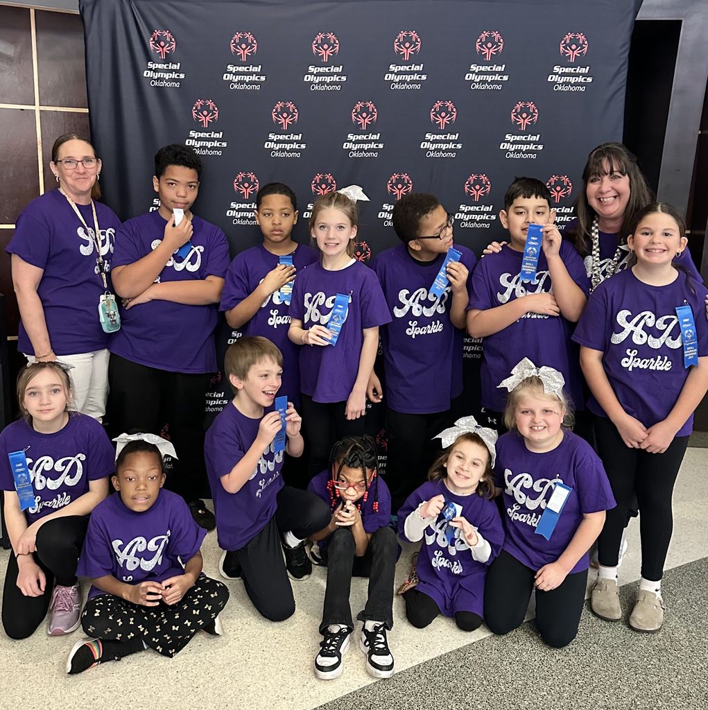 team sparkle with medal 