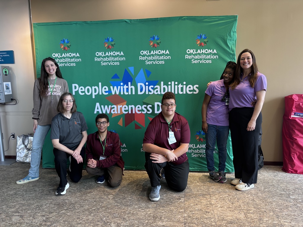 Interns and staff posing for People with Disabilities Awareness Day