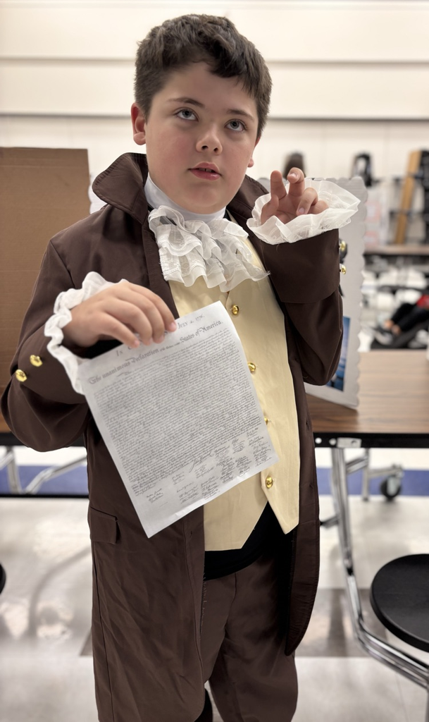 student dressed as Alexander Hamilton 