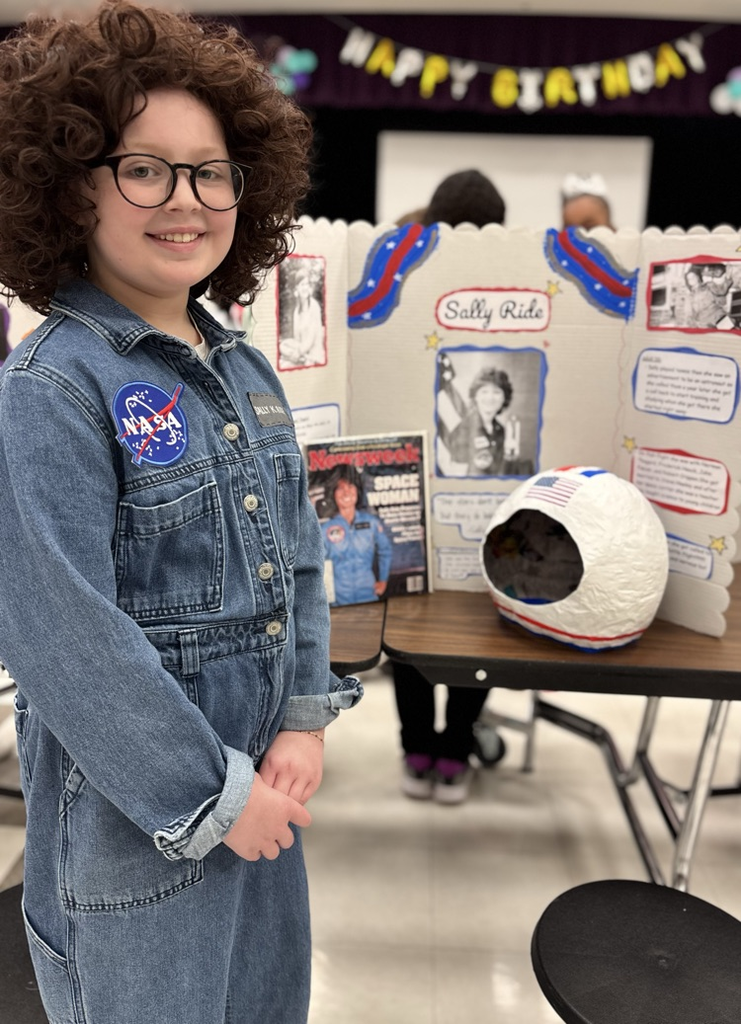 student dressed as Sally ride 