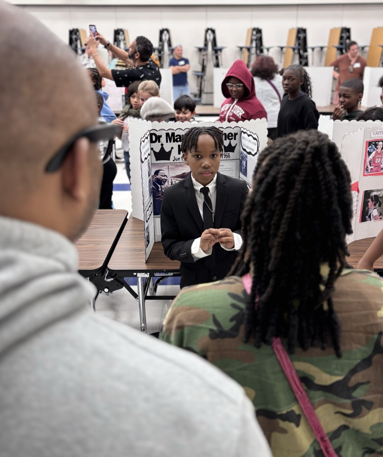 student presenting as Martin Luther king junior