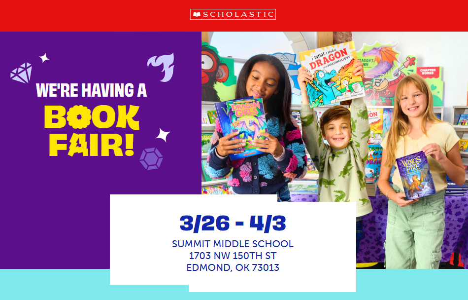 Scholastic Book Fair March 26 - April 3