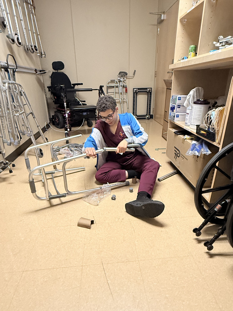 An intern assembling equipment. 