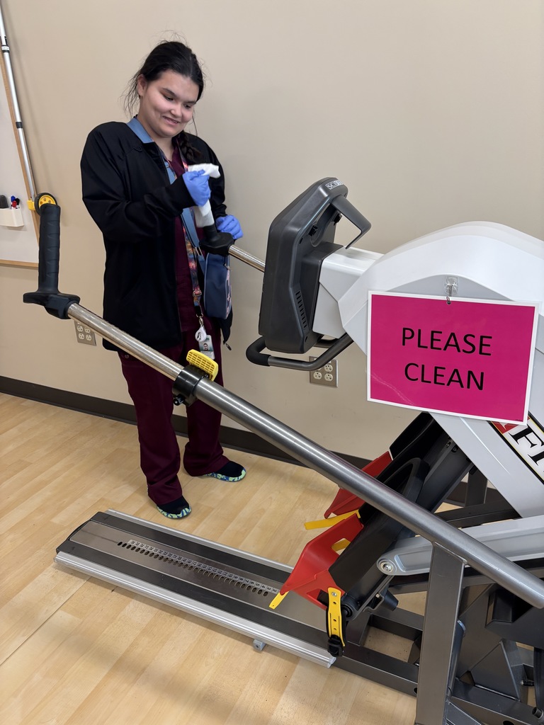 An intern sanitizing equipment. 