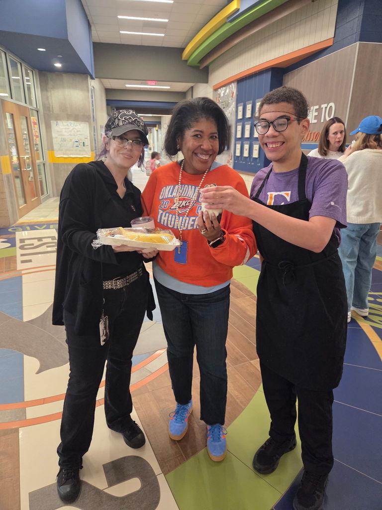 One of our interns got sent to the principal's office........to deliver her breakfast!!! 