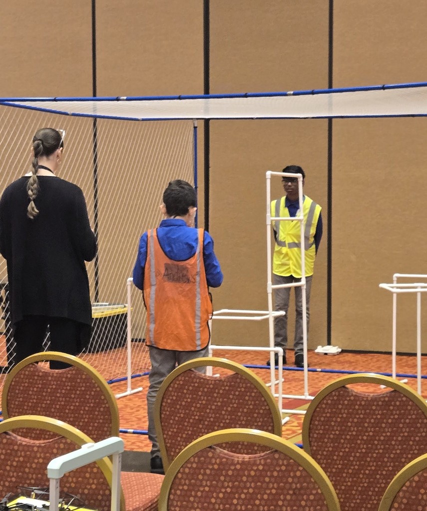 Two TSA members, Ryan and Ezekiel, compete in a TSA State Conference competition.