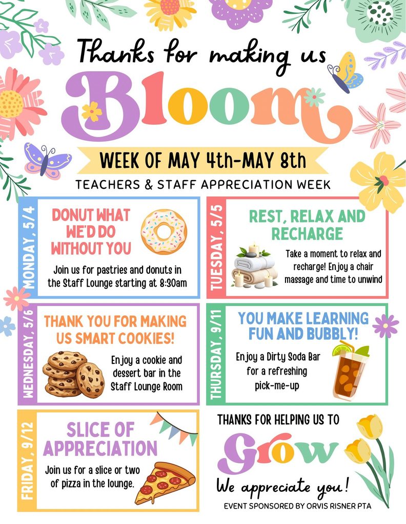 Teacher and Staff Appreciation Week