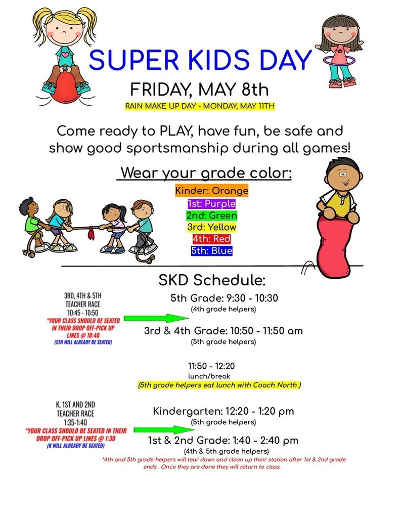 Super Kids Day is May 8th