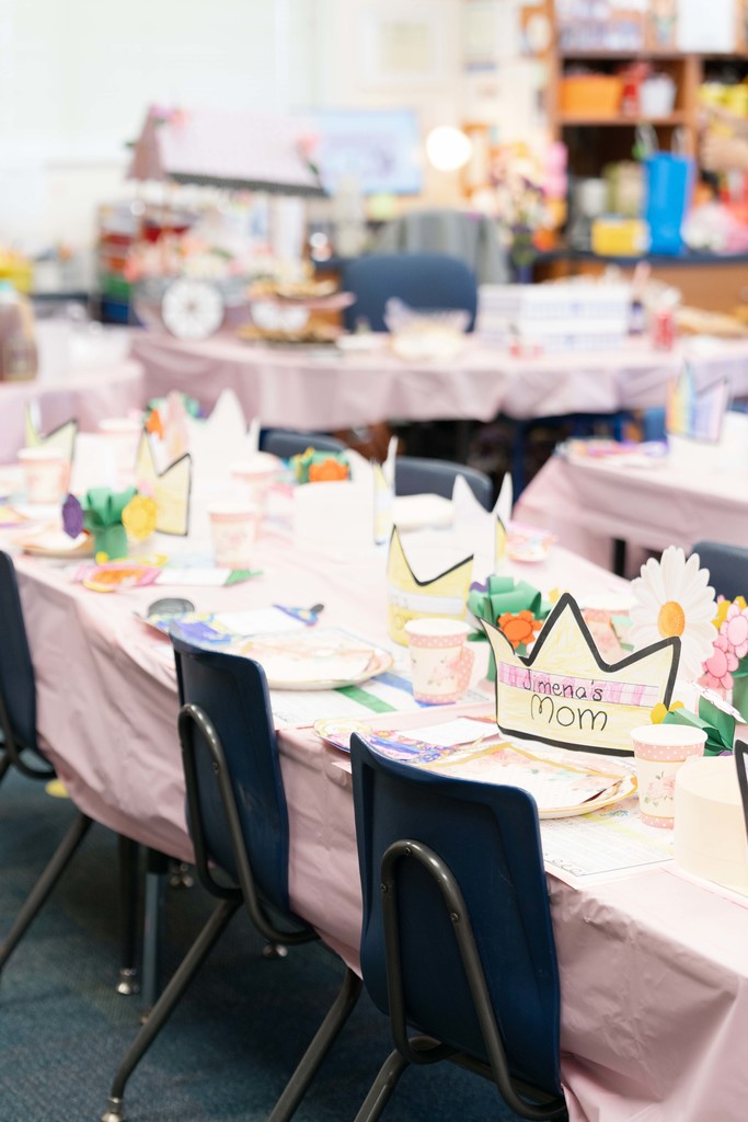 mothers day tea table set up
