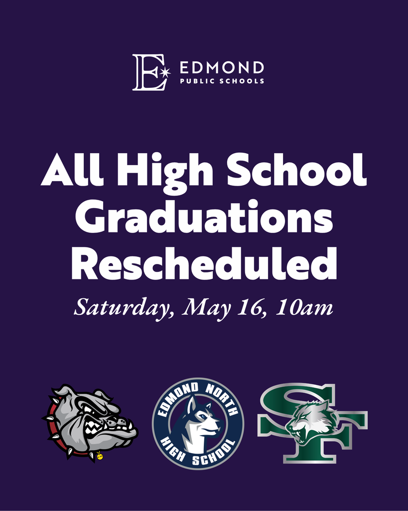 all high school graduations rescheduled saturday  may 16 10am