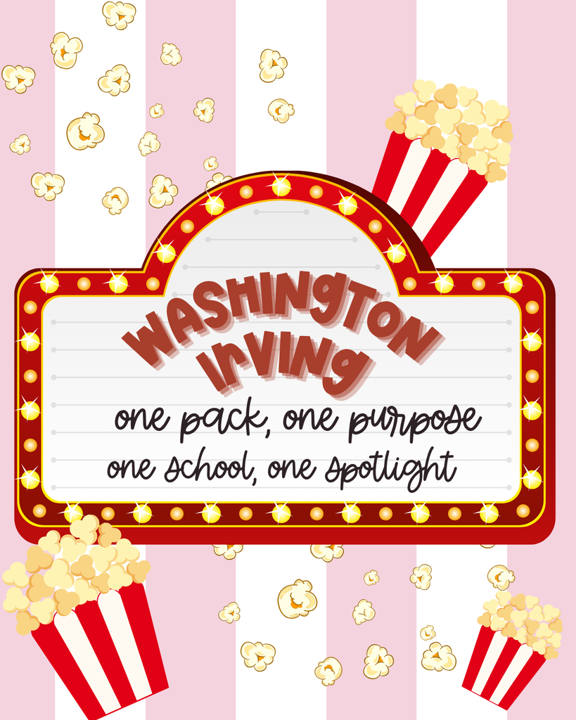 Washington Irving, one pack one purpose, one school one spotlight 