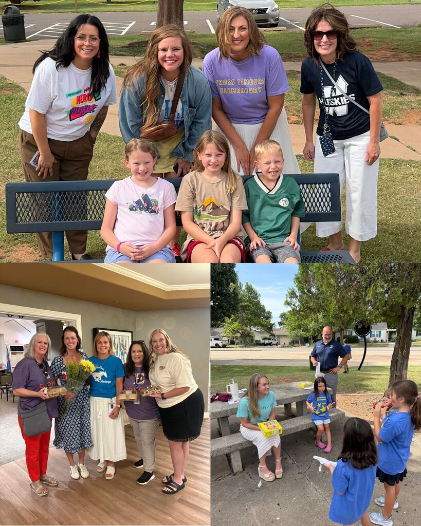 administrators doing acts of kindness around edmond