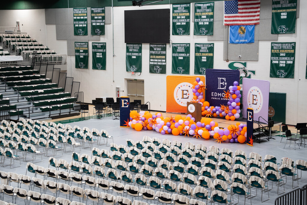 shirts lined up on chairs