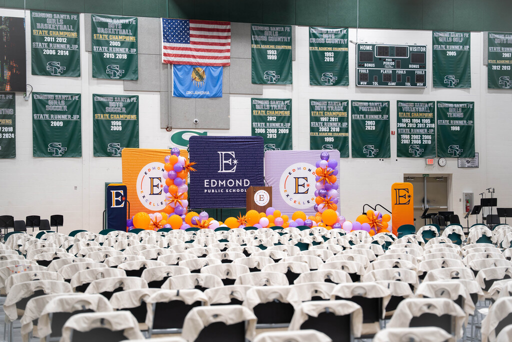 shirts lined up on chairs