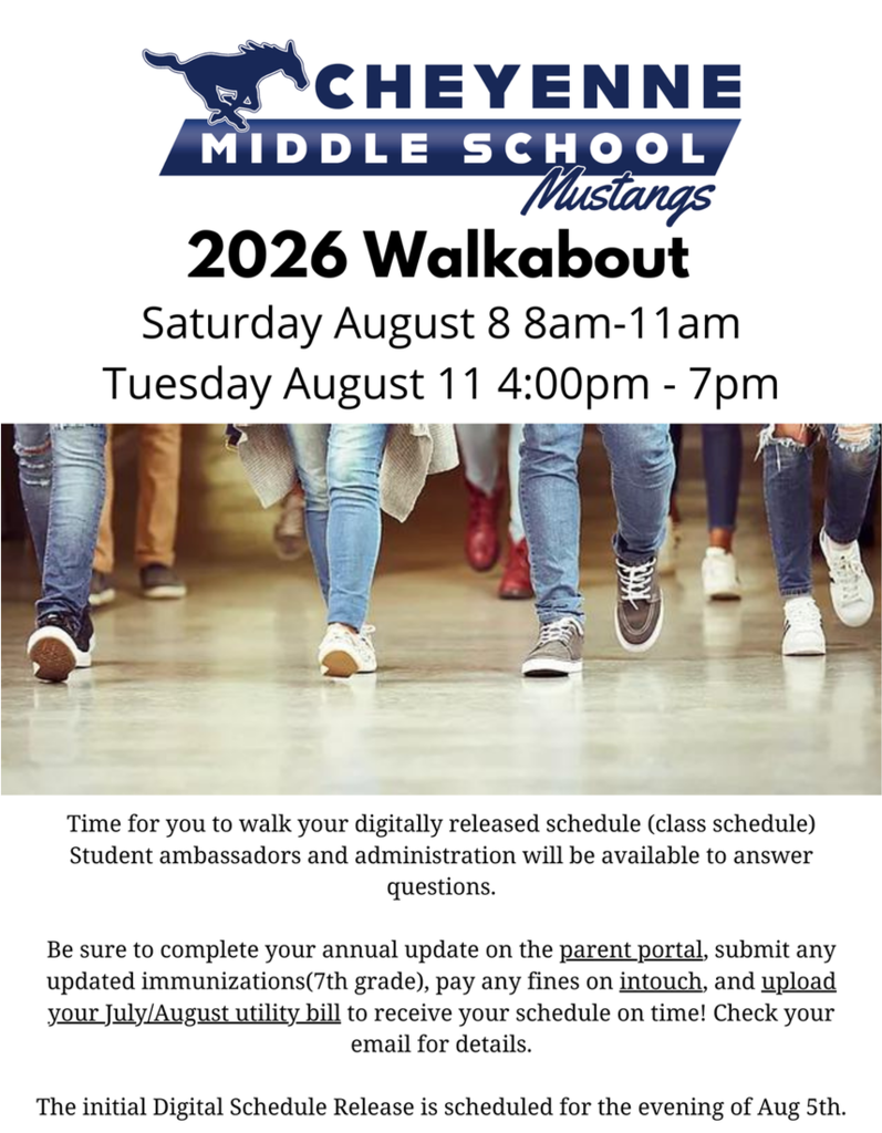Cheyenne Families- Walkabout is 4-7pm .