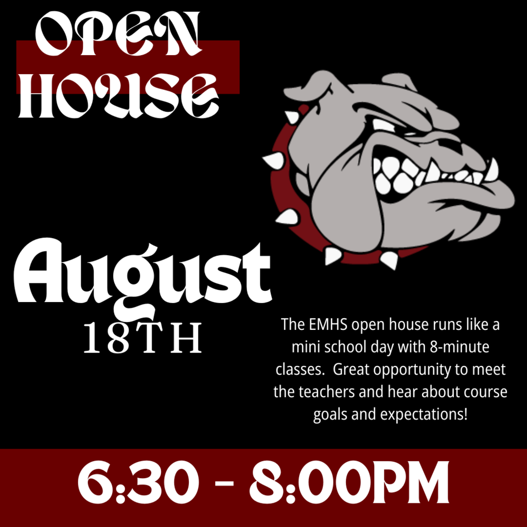 Open House August 18th 6:30-8