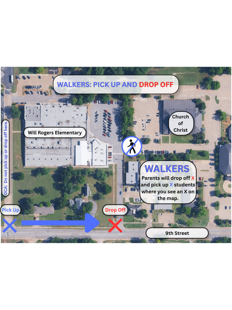 Walker Map for Arrival and Dismissal