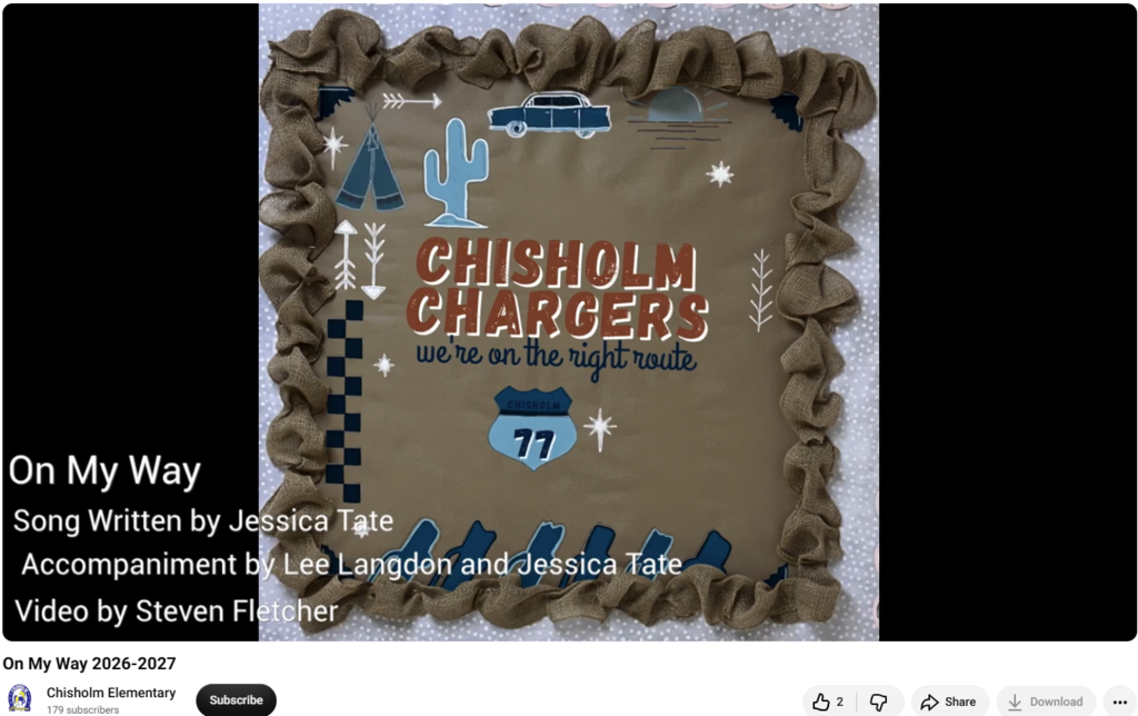 Chisholm Chargers  We're on the right route.