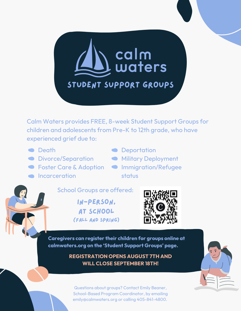 Flier for calm waters counseling.