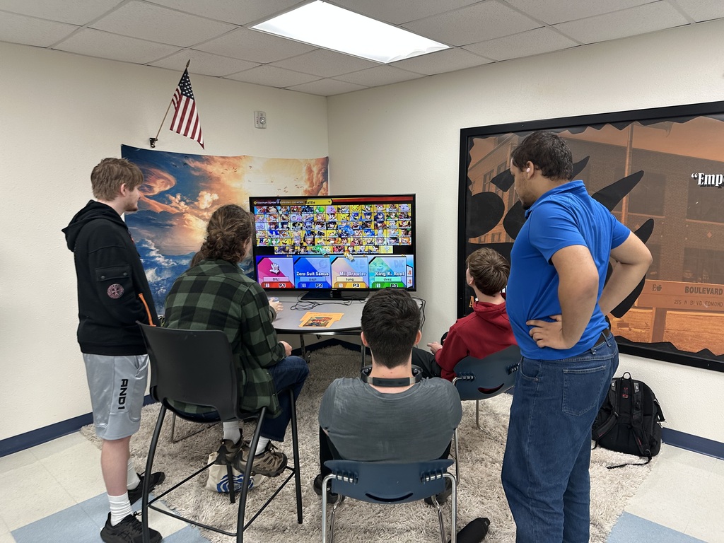 Students playing games