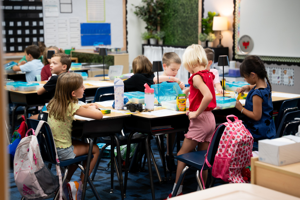 Students at desk