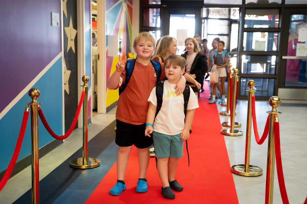 Walking the red carpet