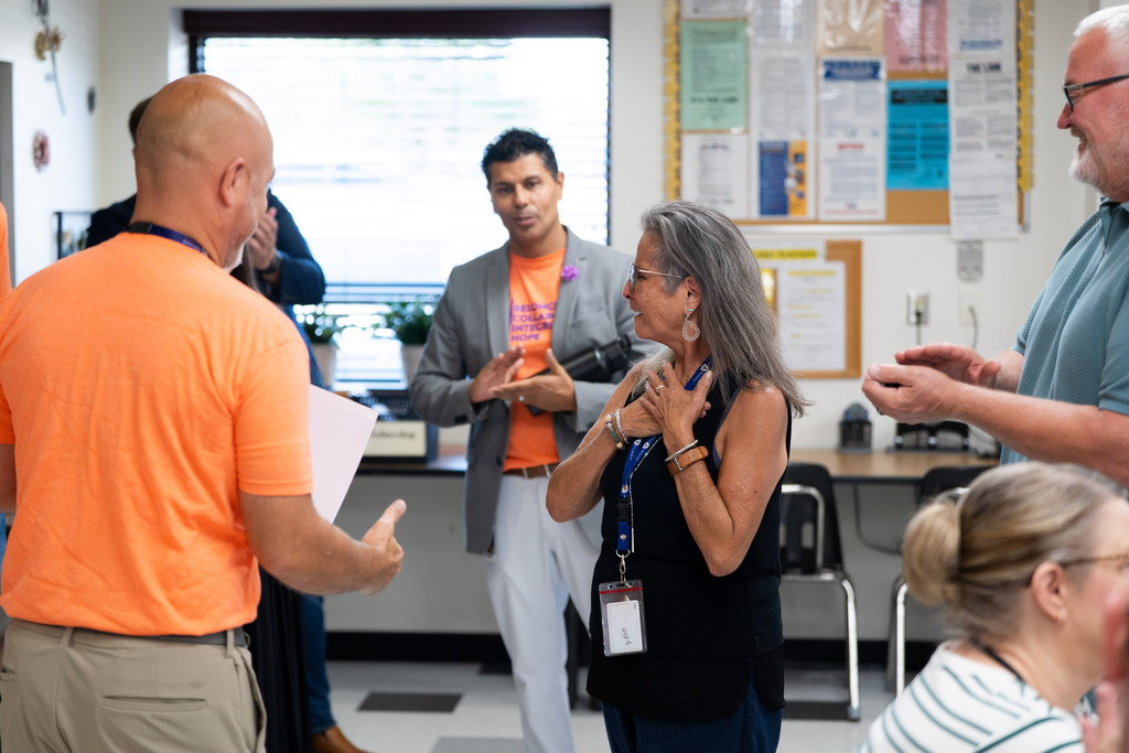 core value award winner bring surprised at their school