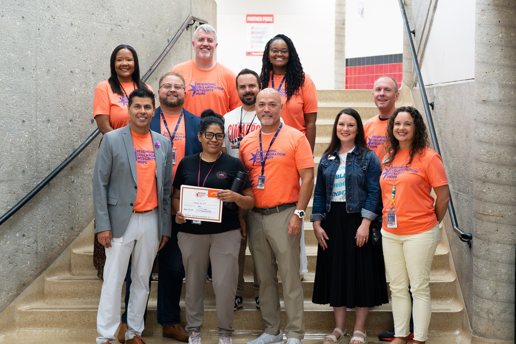 core value award winner bring surprised at their school