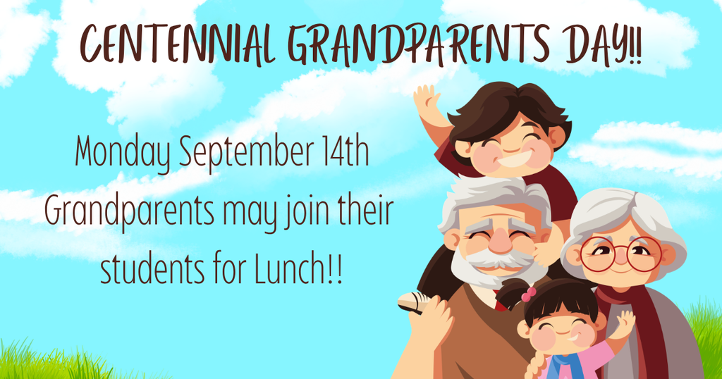 Grandparents day lunch is September 14th Flyer 