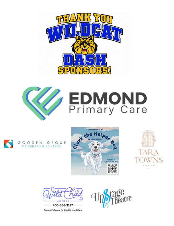 Thank you to our amazing Wildcat Dash sponsors! 🐾 Your generous support helps us provide exciting prizes for our fundraiser and makes a difference for our Wildcats! 💙 Want to get your business involved? There’s still time! Sponsorships are available for purchase through the PTO website through September 4. Promote your business while supporting our school! 🐾 Thank you for helping make the Wildcat Dash a success!