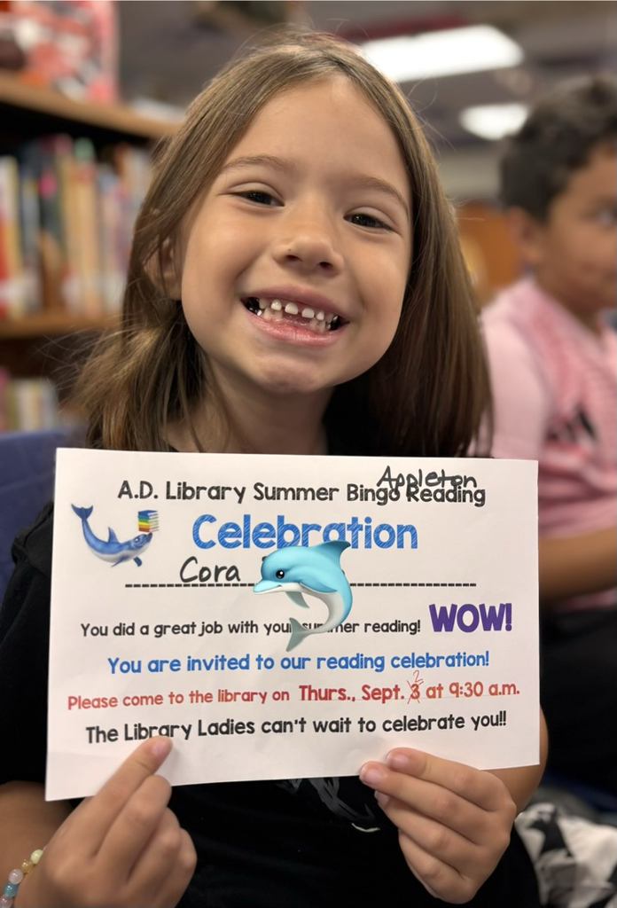 student at summer reading celebration 