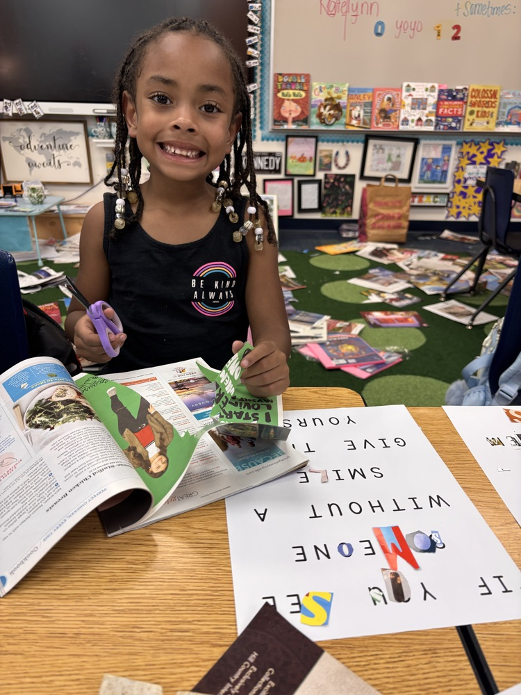 student working on Dolly Parton quote 