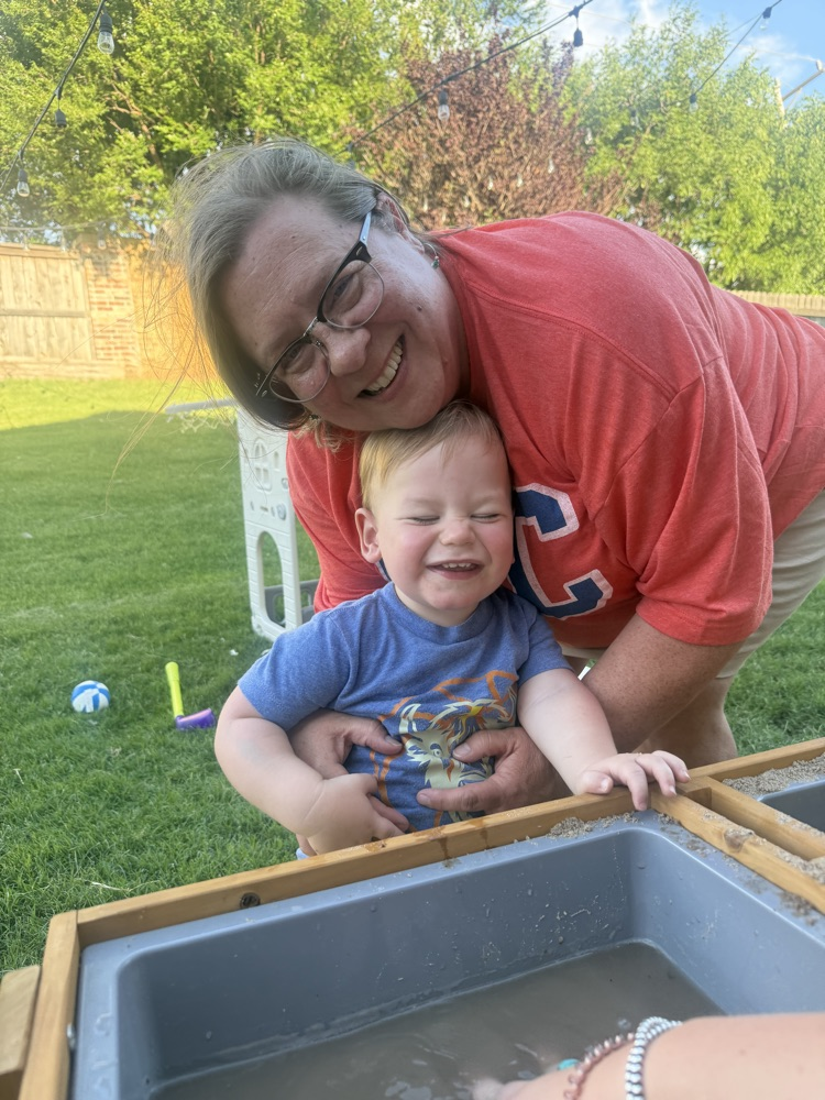ms burlison and grandkid 
