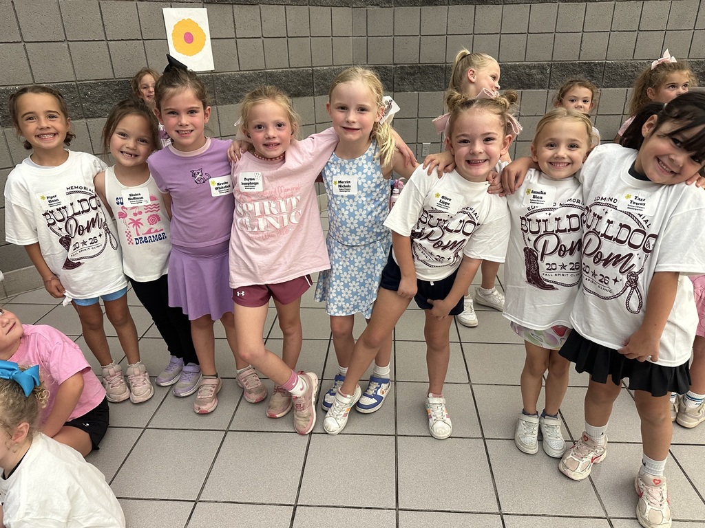 Sweet little Wildcats at the EMHS Pom Clinic this afternoon! 😍💙💛 They had the BEST time learning, dancing, and showing off their moves! We love seeing our Wildcats cheer on and learn from the EMHS Pom team! 🥰 Go Dogs! 🐾💙