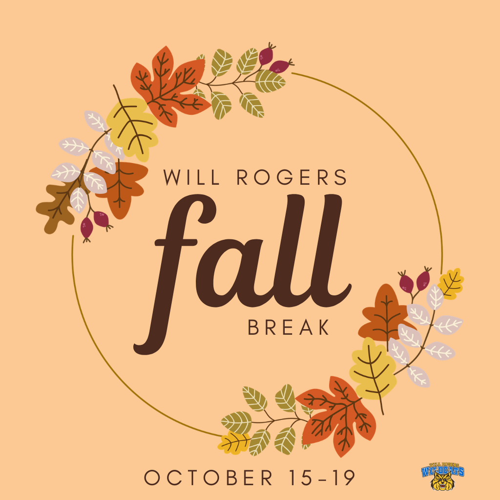 🍂 FALL BREAK IS HERE, WILDCATS! 🍂 Time to relax, recharge, make some memories, and enjoy a little extra family time! 🧡💙 Have a wonderful and safe Fall Break, Wildcats! We hope you enjoy every minute! 🍁✨ We’ll see you back at school on Tuesday, October 20! 🐾💙💛 Until then… enjoy the break, Wildcats! 😎🍂