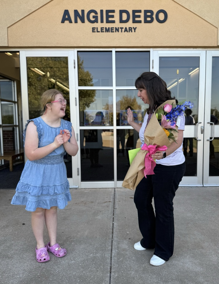 Mrs Alexander and former student 