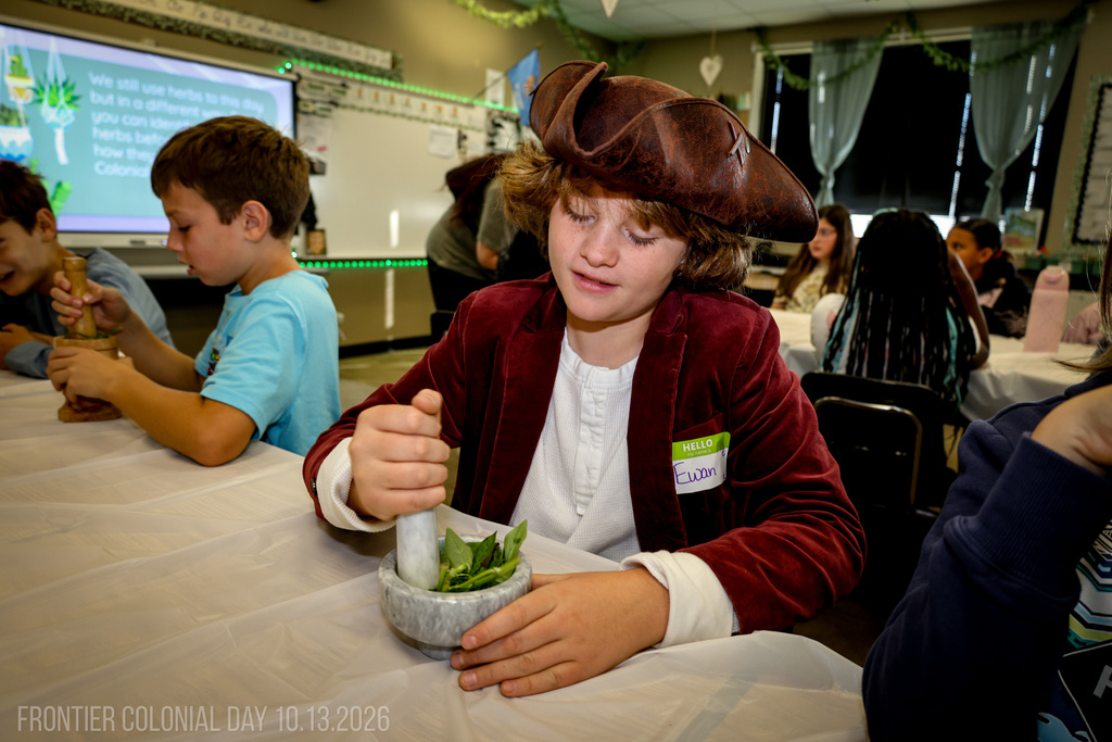 student making tea