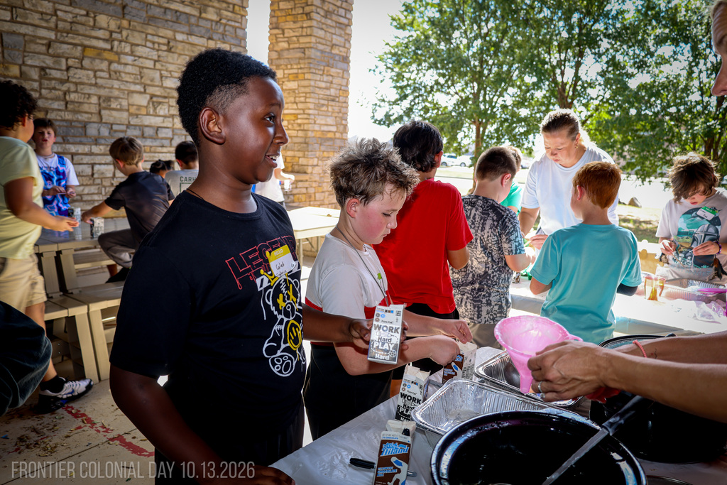 students making candles