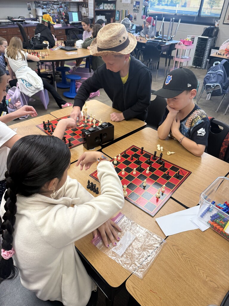 students playing chess