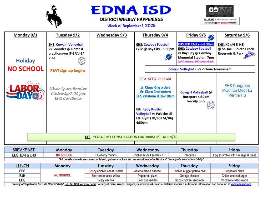 District Weekly Happenings 9-1-25