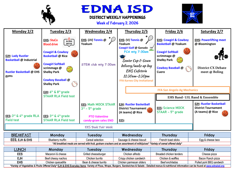 District Weekly Happenings 2-2-26